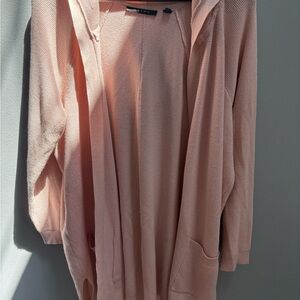 Cyrus Light Pink Hooded Cardigan 2x
